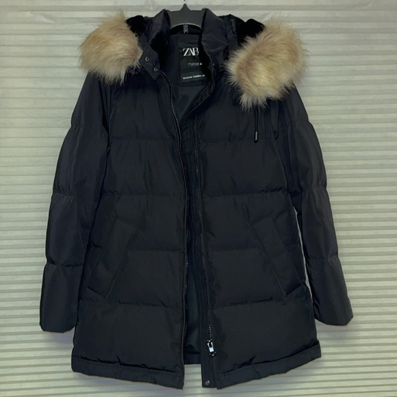 Zara Thermal Down Coat - Picture 4 of 11